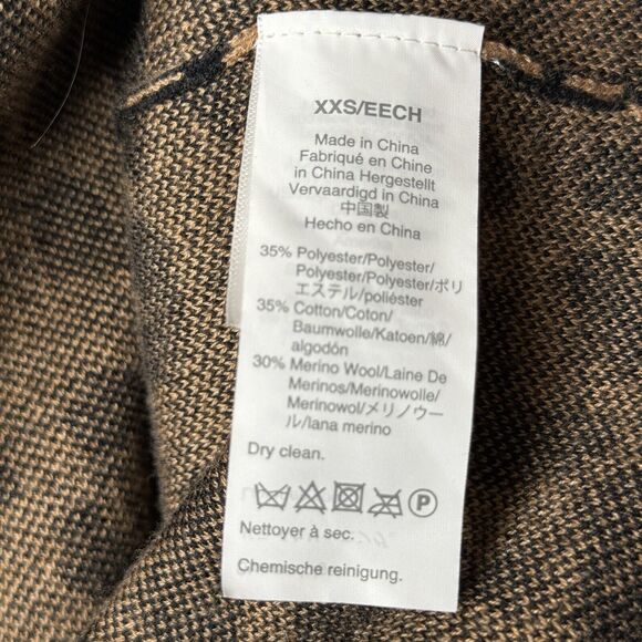 J. Crew Sophie Open Front Sweater Blazer Leopard XXS NWT - Picture 6 of 10